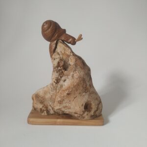 Caracol de madera de roble francés
